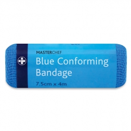 2432 Master Chef Blue Conforming Bandage 7.5cm x 4m