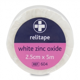 604 Relitape Zinc Oxide Tape 2.5cm x 5m