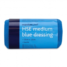 942 Master Chef Blue Medium Wound Dressing 12cm x 12cm