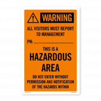 Hazardous Area Report To Management PVC