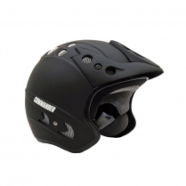 Commander Matt Black Jet Helmet