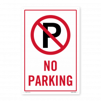 No Parking Including P Symbol