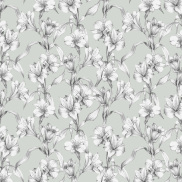 LILI567VL290C Lilies Pond Sheer 290cm