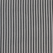 TIST80UC140C Ticking-Stripe Black Uncoated 140cm
