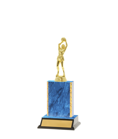  Gd Edged Trophy On P/Base <Br>13cm Plus Figurine
