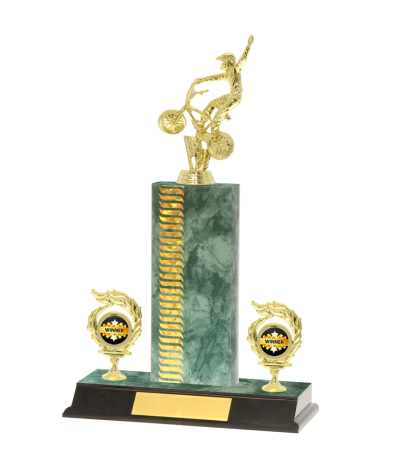  Pattern Trophy On P/Base <Br>20.5cm Plus Figurine
