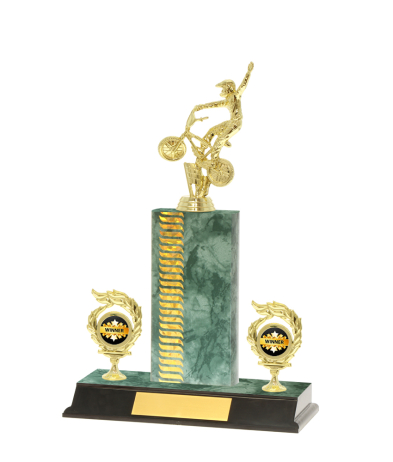  Pattern Trophy On P/Base <Br>18cm Plus Figurine
