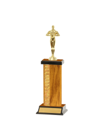  Pattern Trophy On P/Base <Br>22cm Plus Figurine