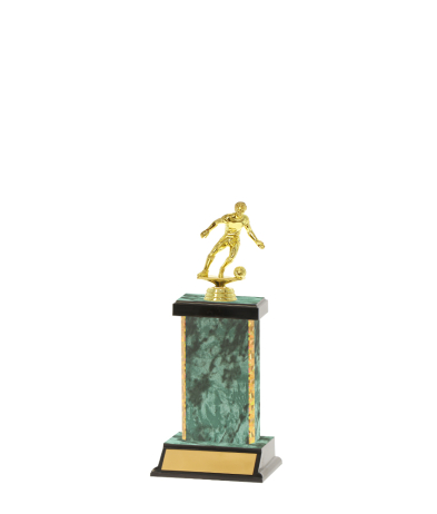  Gd Edged Trophy On P/Base <Br>17cm Plus Figurine