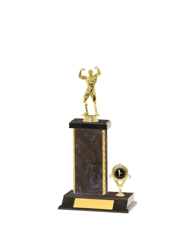  Gd Edged Trophy On P/Base <Br>19.5cm Plus Figurine