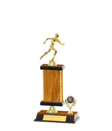  Gd Edged Trophy On P/Base <Br>21.5cm Plus Figurine
