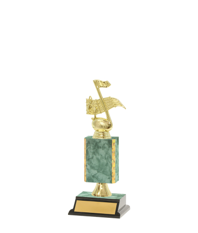  Gd Edged Trophy On P/Base <Br>13.5cm Plus Figurine