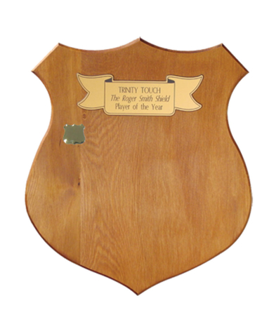  Large Solid Wood Shield 38cm