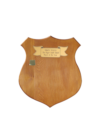  Small Solid Wood Shield 27cm