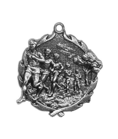  Cross Country (M) - Silver Medal 4.5cm Dia