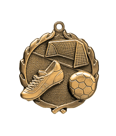  Soccer - Bronze Medal 4.5cm Dia