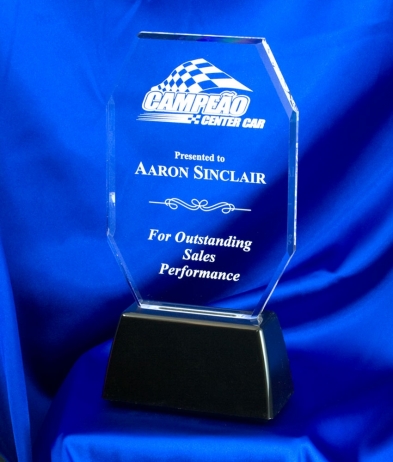  Acrylic Award  with Weighted Base 27cm