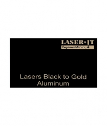 ALUM621A Black/Gold LaserIT <BR>Aluminum 300x600x0.5mm