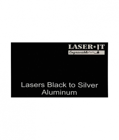 ALUM629A Black/Silver LaserIT <BR>Aluminum 300x600x0.5mm