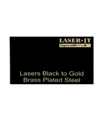 BST621B Black LaserIT Brass Plated Steel 300x600x0.4mm
