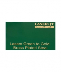 BST624B Green LaserIT Brass Plated Steel 300x600x0.4mm