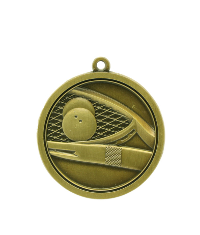  Squash - Gold Relief <BR> Medal 4.5cm Dia