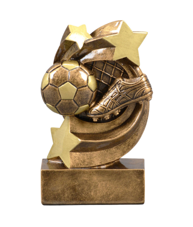  Star Swirl Soccer Resin 13.5cm