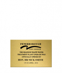  Solid Brass Plaque - 200 x 133mm