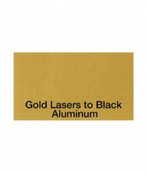 ULT201S Gold/Black Ultra Laser <BR>Aluminum 300x600x0.5mm