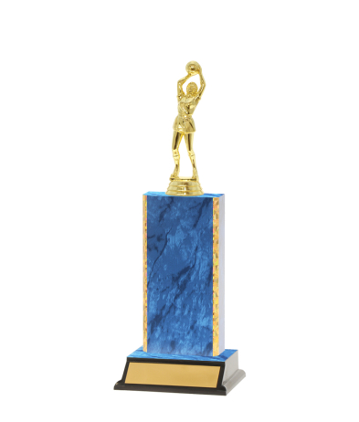  Gd Edged Trophy on P/Base <Br>18cm Plus Figurine