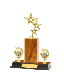  Gd Edged Trophy on P/Base <Br>15.5cm Plus Figurine