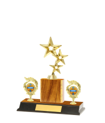  Gd Edged Trophy on P/Base <Br>10.5cm Plus Figurine