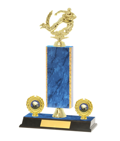 Gd Edged Trophy on P/Base <Br>23.5cm Plus Figurine