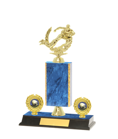  Gd Edged Trophy on P/Base <Br>18.5cm Plus Figurine