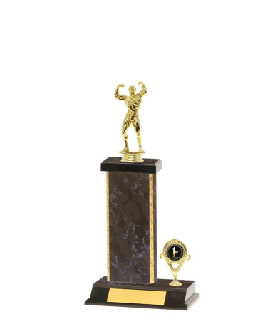  Gd Edged Trophy on P/Base <Br>22cm Plus Figurine
