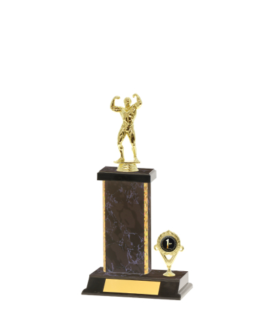  Gd Edged Trophy on P/Base <Br>19.5cm Plus Figurine