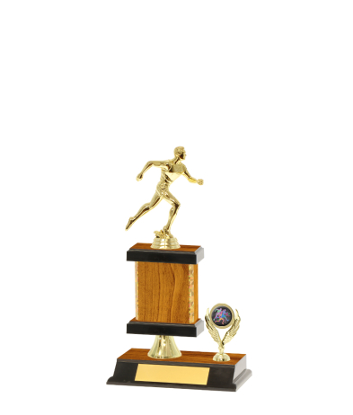  Gd Edged Trophy on P/Base <Br>16.5cm Plus Figurine