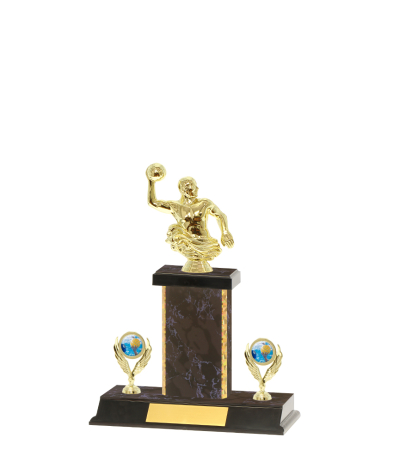  Gd Edged Trophy on P/Base <Br>17cm Plus Figurine