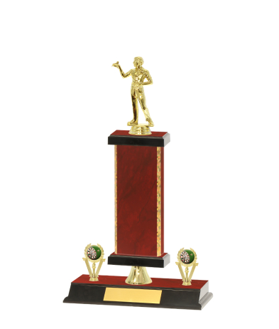  Gd Edged Trophy on P/Base <Br>26.5cm Plus Figurine