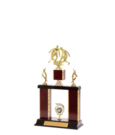  Gd Edged Trophy on P/Base <Br>27.5cm Plus Figurine