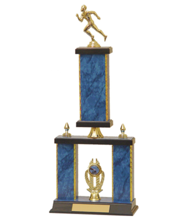  Gd Edged Trophy on P/Base <Br>43.5cm Plus Figurine