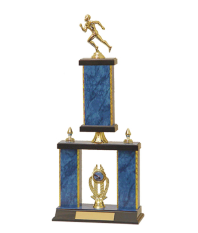  Gd Edged Trophy on P/Base <Br>41cm Plus Figurine