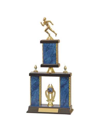  Gd Edged Trophy on P/Base <Br>36cm Plus Figurine
