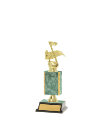  Gd Edged Trophy on P/Base <Br>13.5cm Plus Figurine