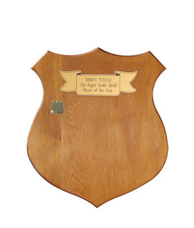 2102R Medium Solid Wood Shield 32cm