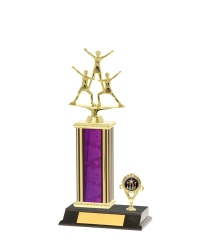  Tube Trophy On P/Base <Br>18.5cm Plus Figurine