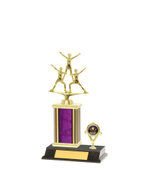  Tube Trophy On P/Base <Br>13.5cm Plus Figurine