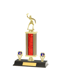  Tube Trophy On P/Base <Br>21.5cm Plus Figurine