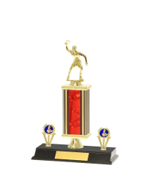  Tube Trophy On P/Base <Br>19cm Plus Figurine