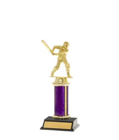  Tube Trophy on P/Base 13cm Plus Figurine